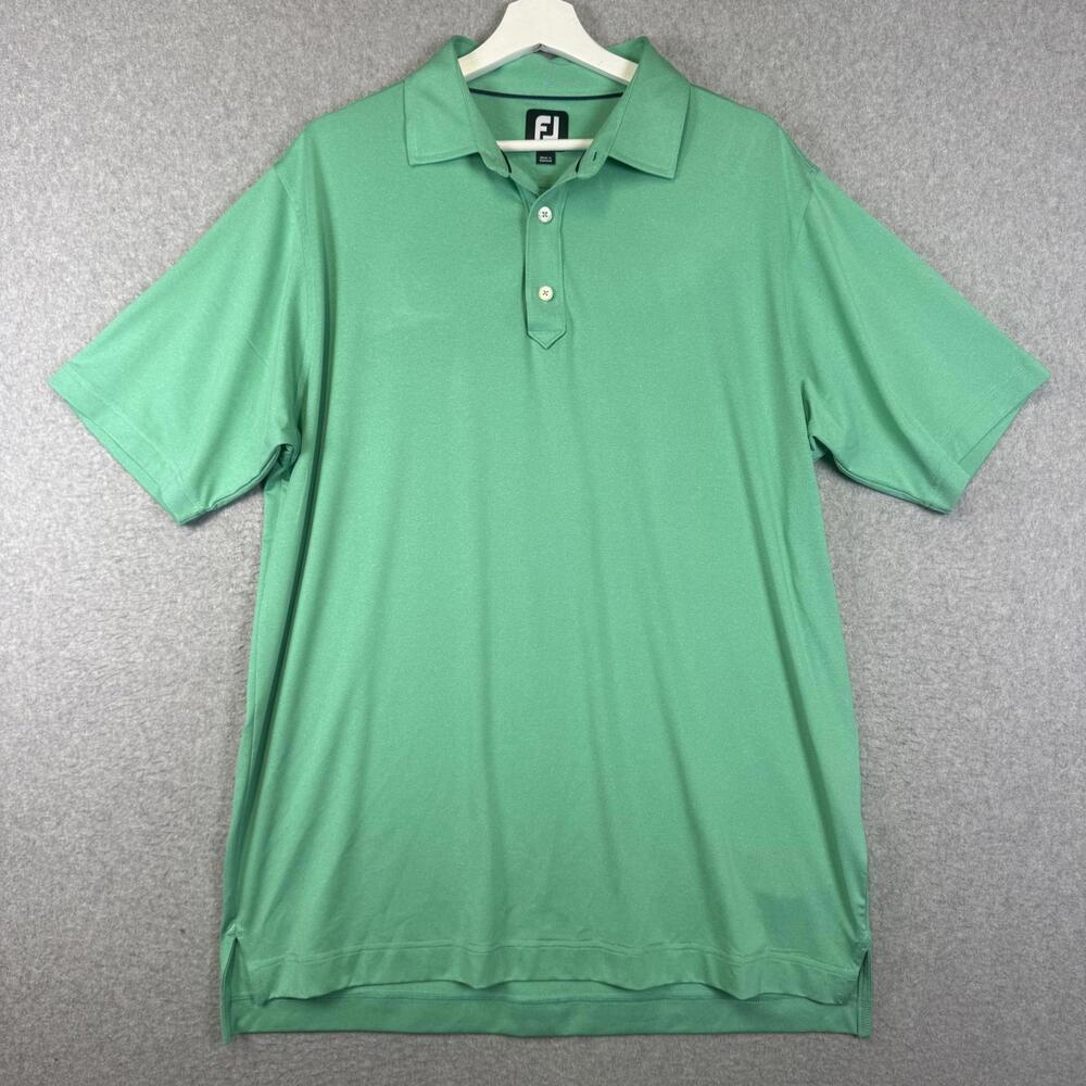Footjoy men's Size Large Green Short Sleeve Performance Polo Shirt
